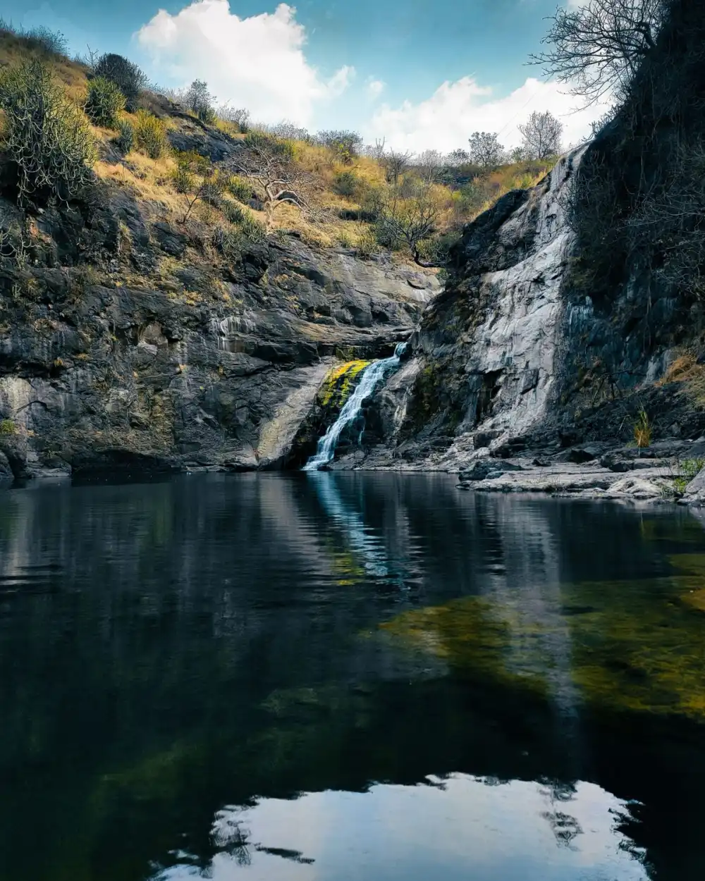 A Sahyadri waterfall in the monsoon, Western Ghats of Maharashtra